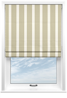 The British Stripe Co. Henry, Dover No.1 - Roman Blind